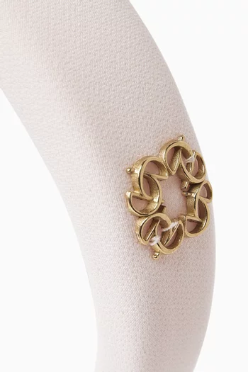 Logo Headband in Crepe