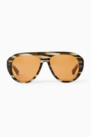 Mick Aviator Sunglasses in Acetate