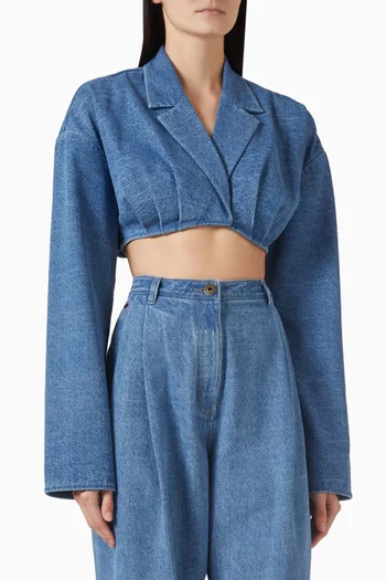 Denise Crop Jacket in Denim