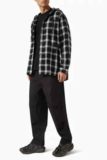 Hooded Shirt in Cotton