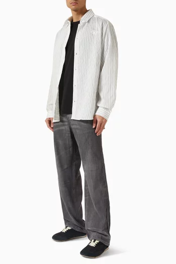 قميص اس-سيمبلي مخطط مزيج مودال