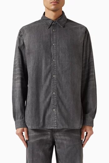 S-Simply Checked Shirt in Modal-blend