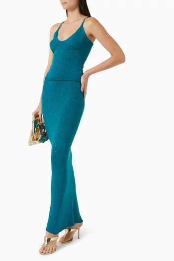 تنورة كارولينا مطرزة بالترتر