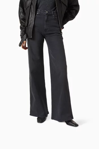 حذاء سهل الارتداء سوفت توتش بكعب 30 مم جلد