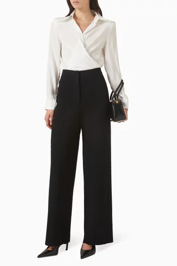 قميص بأكتاف مبطنة قطن