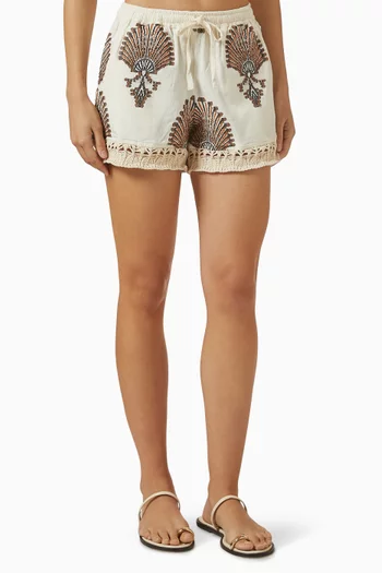 Zakar Embroidered Shorts