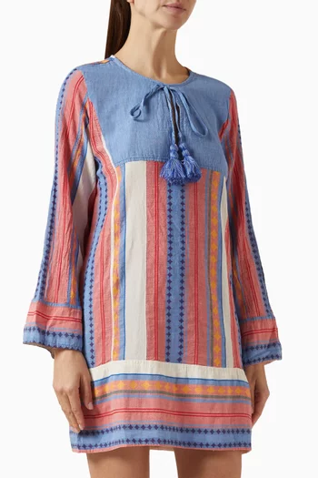 Zakar Embroidered Tunic Dress
