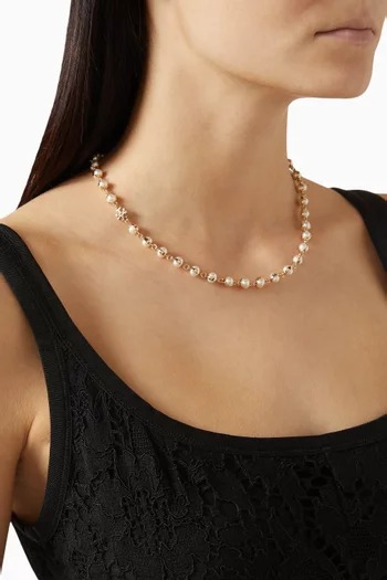 Double-T Bead Necklace