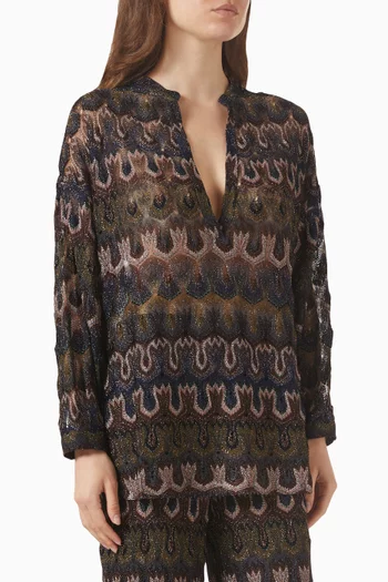 Top in Viscose-lamé