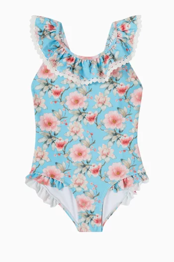 Petal Ruffle One-piece Swimsuit
