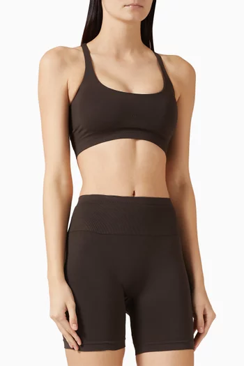 حمالة صدر بدون حياكة وتصميم رياضي في الخلف