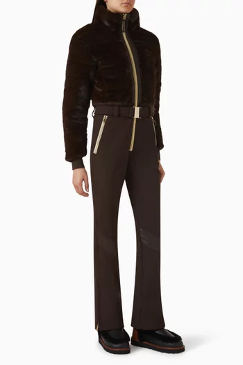 Altitude Ski Suit in Faux Fur
