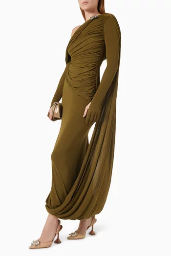 فستان سوريا بكتف مكشوف