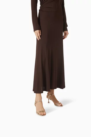 صندل بريزلي بكعب 60 مم جلد لامع