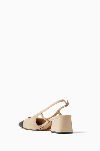 Tarra Slingback Pumps in Leather