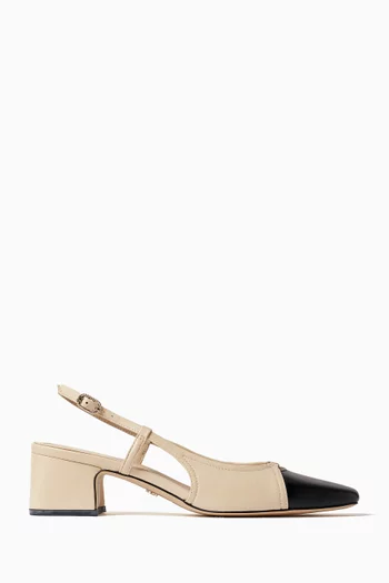 Tarra Slingback Pumps in Leather