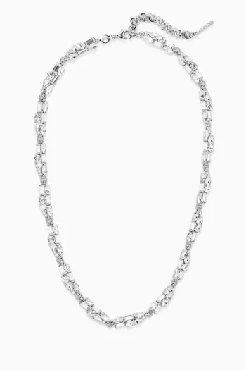 Crystal Necklace in Brass