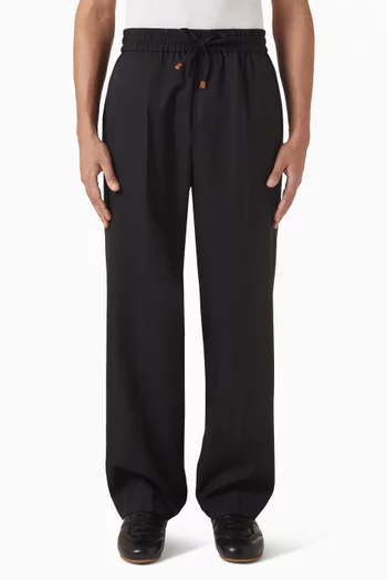 بنطال دروا لين مزيج صوف