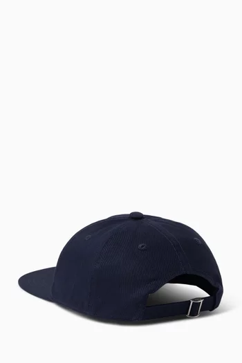 كاب مزين بوردة وشعار الماركة قطن