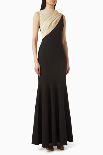 فستان بلونين وشال