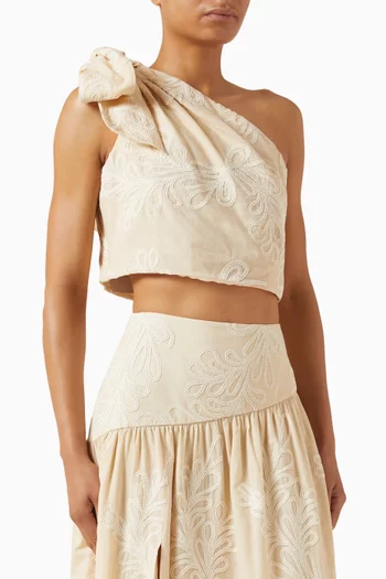 بلوزة ريفر بكتف مكشوف