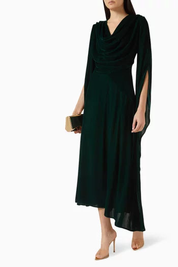 Drape Midi Dress