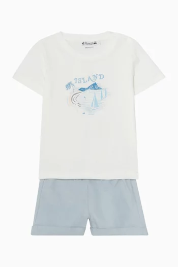 Ecady Shorts in Chambray