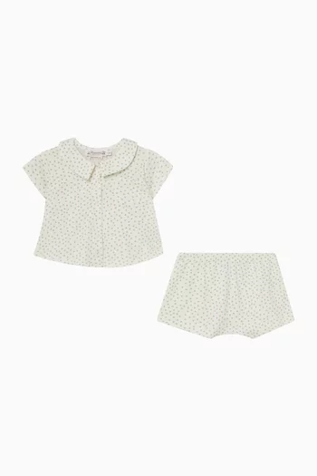 Laelion Shirt & Shorts Set in Cotton