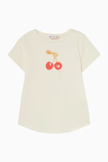 Aada Cherry Print T-shirt in Cotton