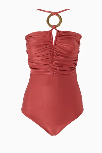 لباس سباحة ايسلا قطعة واحدة ستان ليكرا