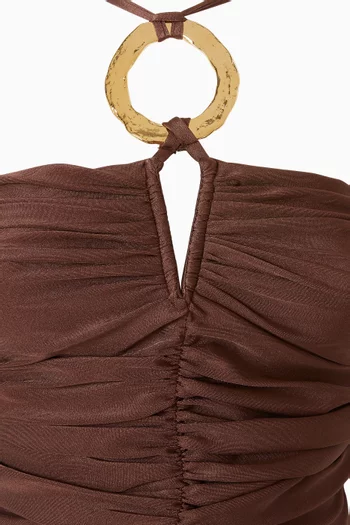 لباس سباحة ايسلا قطعة واحدة ستان ليكرا