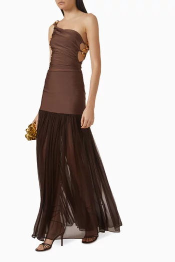 تنورة دلفينا طويلة