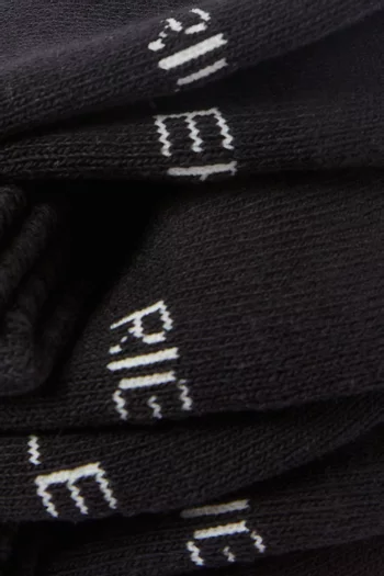 جوارب فوق الكاحل بشعار الماركة، 3 أزواج