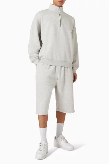 Half-zip Sweatshirt in Cotton-fleece