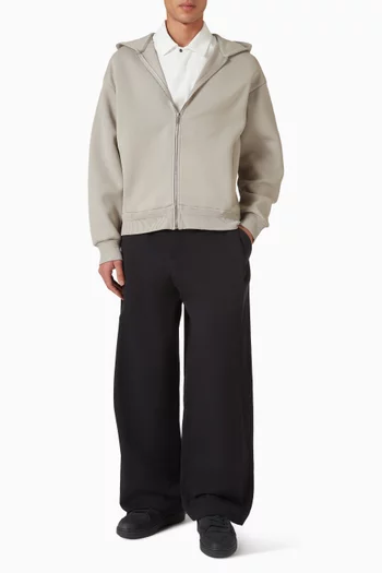 كنزة بغطاء رأس قطن بيكيه بسحّاب