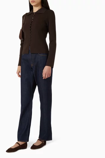 كارديغان بياقة بأزرار