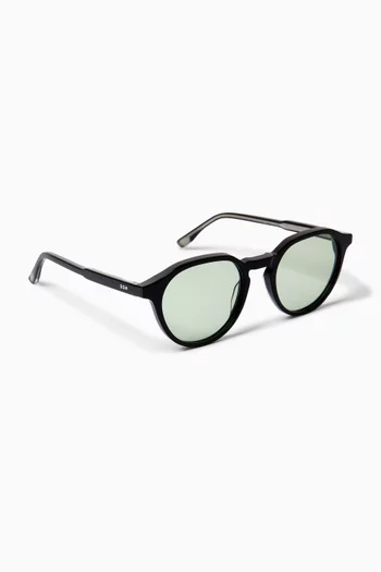Nigel Round Sunglasses in Acetate