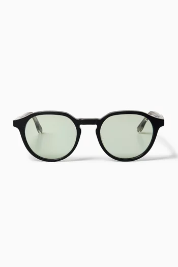 Nigel Round Sunglasses in Acetate