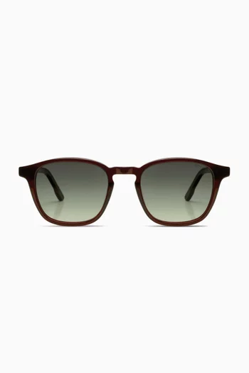 Marlon Henna Sunglasses in Acetate
