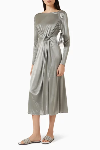 فستان بكشكش جيرسيه