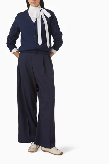 قميص بقصة فضفاضة بعقدة قطن