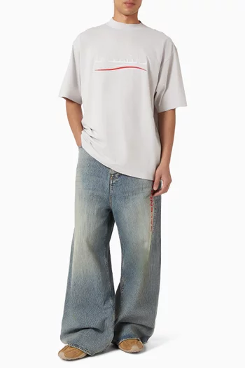 Typo Arabic Logo Medium-fit T-shirt in Dry Jersey