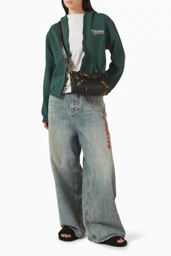 Typo Arabic Logo Hoodie in Dry Fleece