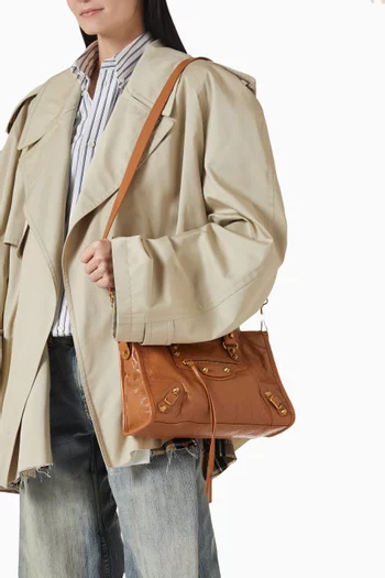 حقيبة لو سيتي صغيرة جلد ماعز أرينا