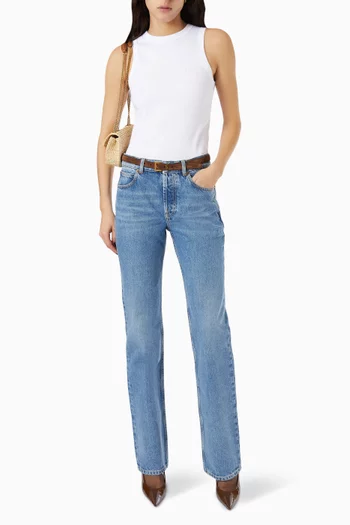 بلوزة كاساندر بلا أكمام جيرسيه مضلع