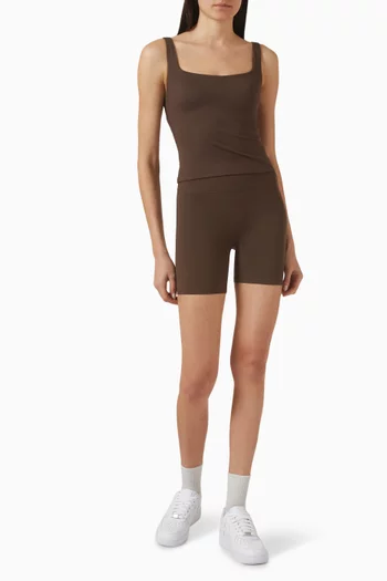 Matte 5" Biker Shorts