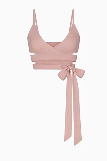 حمالة صدر بتصميم ملفوف في الأمام مجموعة مت