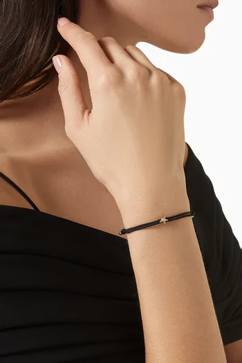 Stellina Diamond Cord Bracelet in 9kt Gold