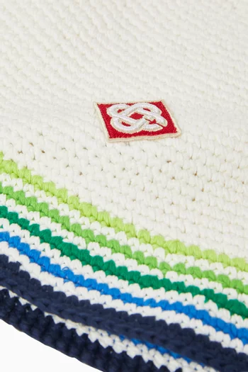 Striped Beanie in Crochet