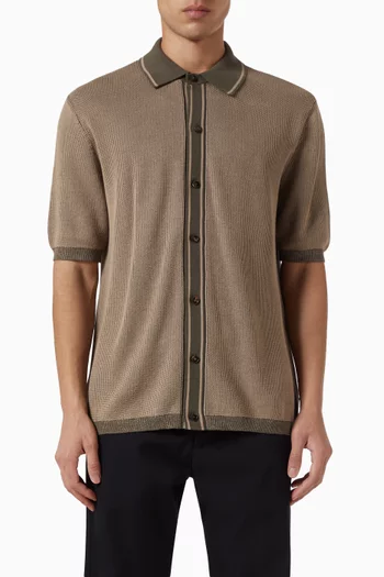 تي شيرت بولو فانيس بغرزة شبيكة